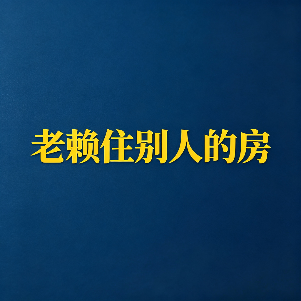 老赖住别人的房子，怎么证明是他的？
