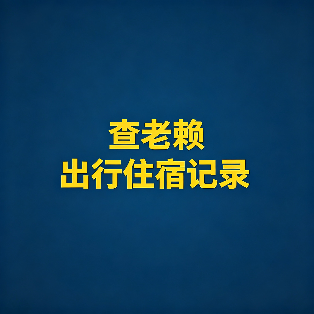 怎么查老赖的出行记录、住宿记录？