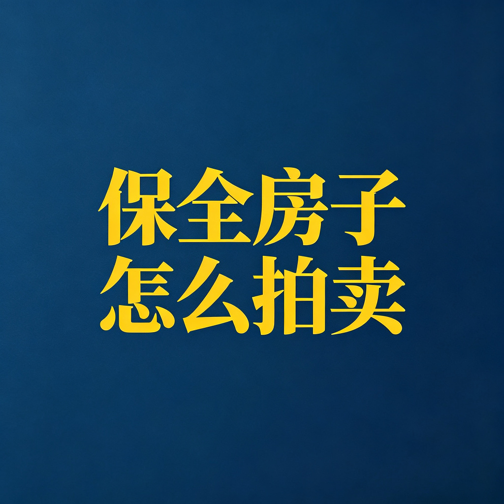 保全了对方的房子，怎么执行拍卖？