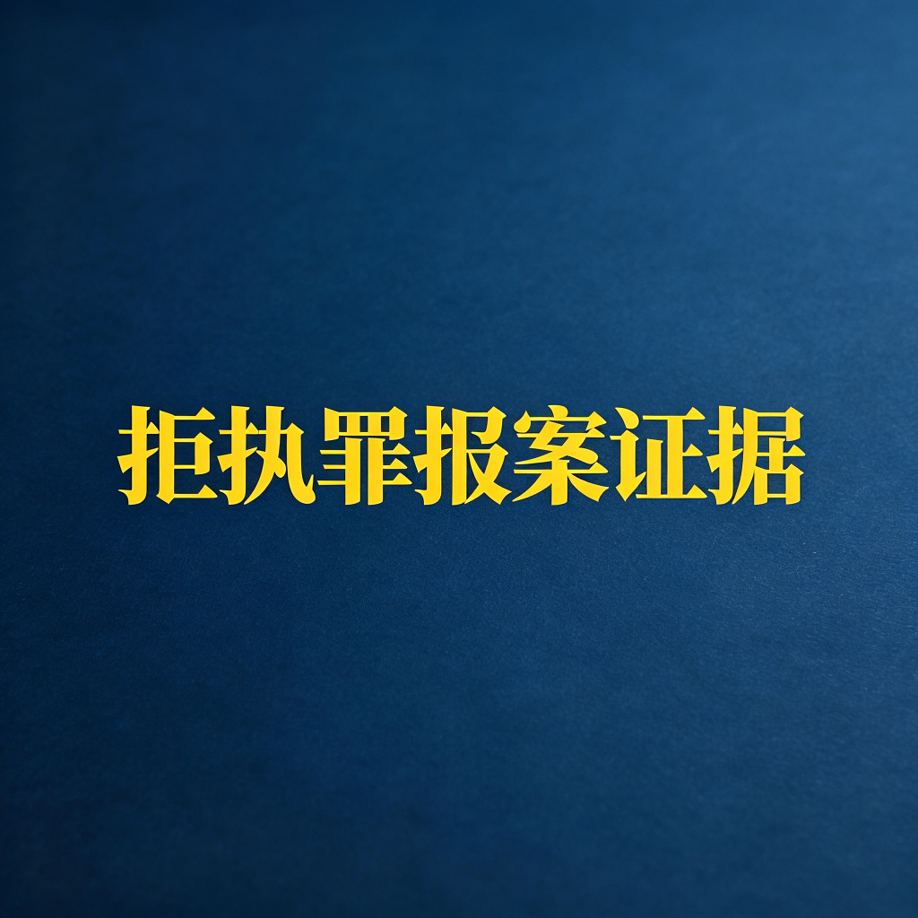 拒执罪报案需要什么证据？清单给你列好了