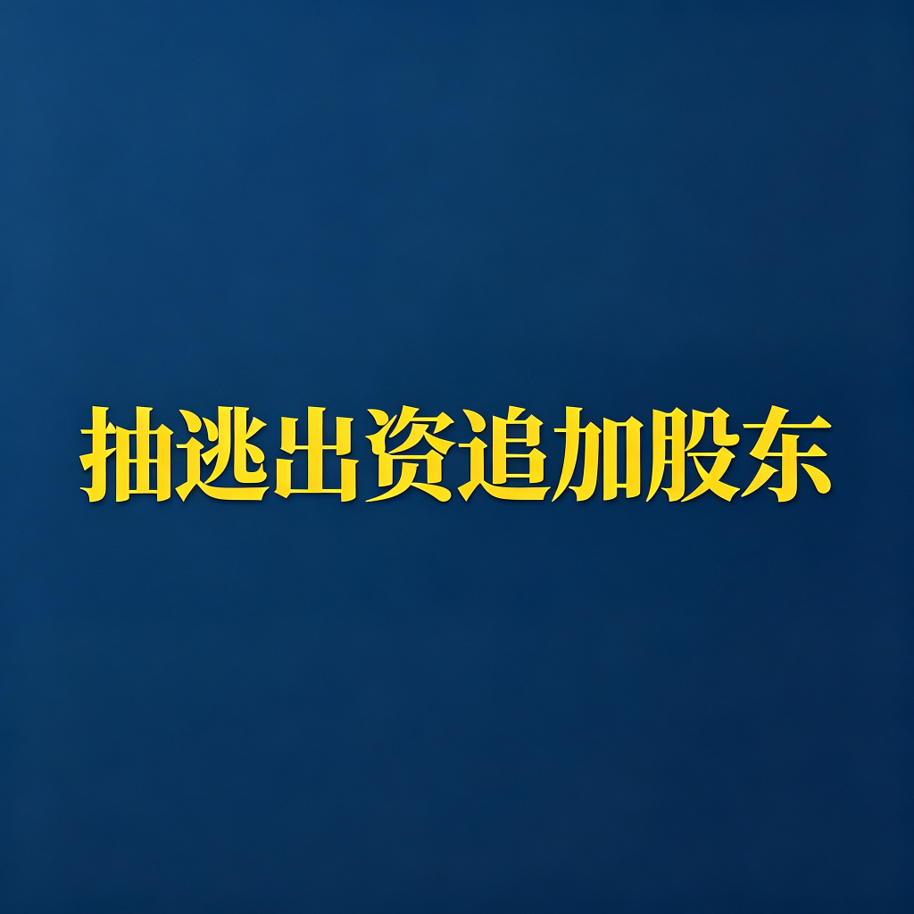 公司抽逃出资，怎么追加股东责任？