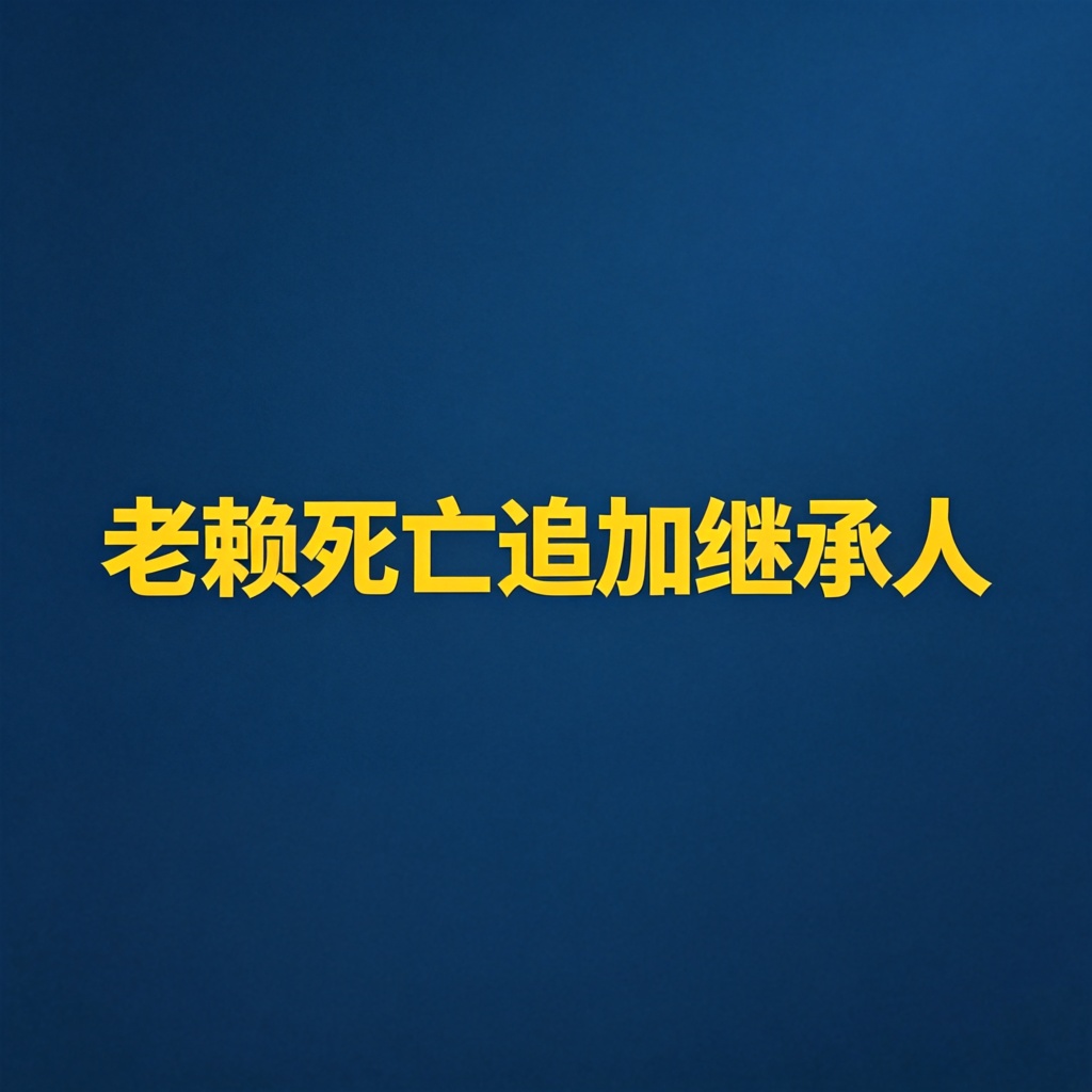 老赖死亡了，能不能追加他的继承人？